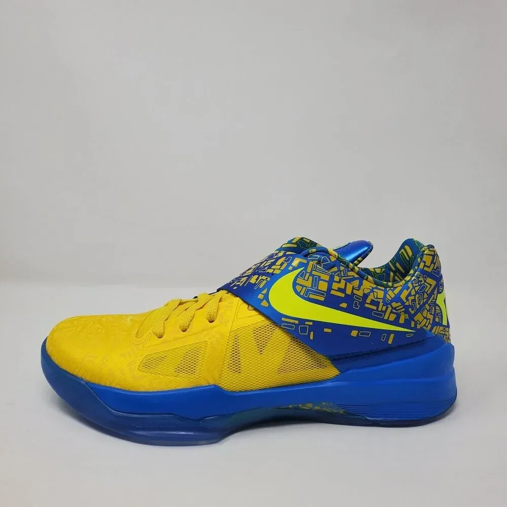 Nike Zoom KD IV 4 Sneaker Men's 10 Photo Blue / Lemon Twist FZ5916-400